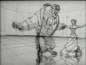 animated beauty_and_the_beast genga glen_keane james_baxter production_materials western